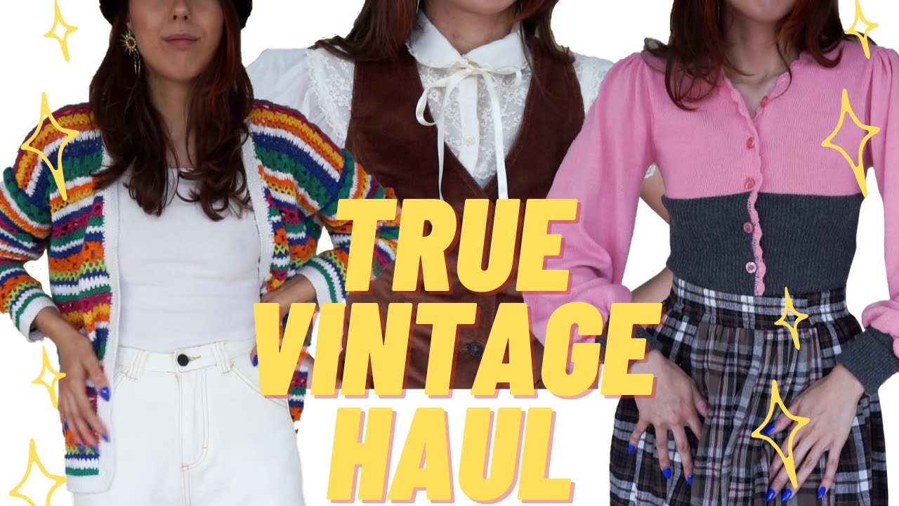 HUGE TRUE VINTAGE HAUL & TRY ON | 60s, 70s, 90s and MORE!