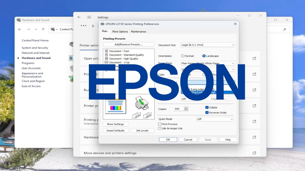 Как настроить двустороннюю печать на принтере Epson [Руководство]