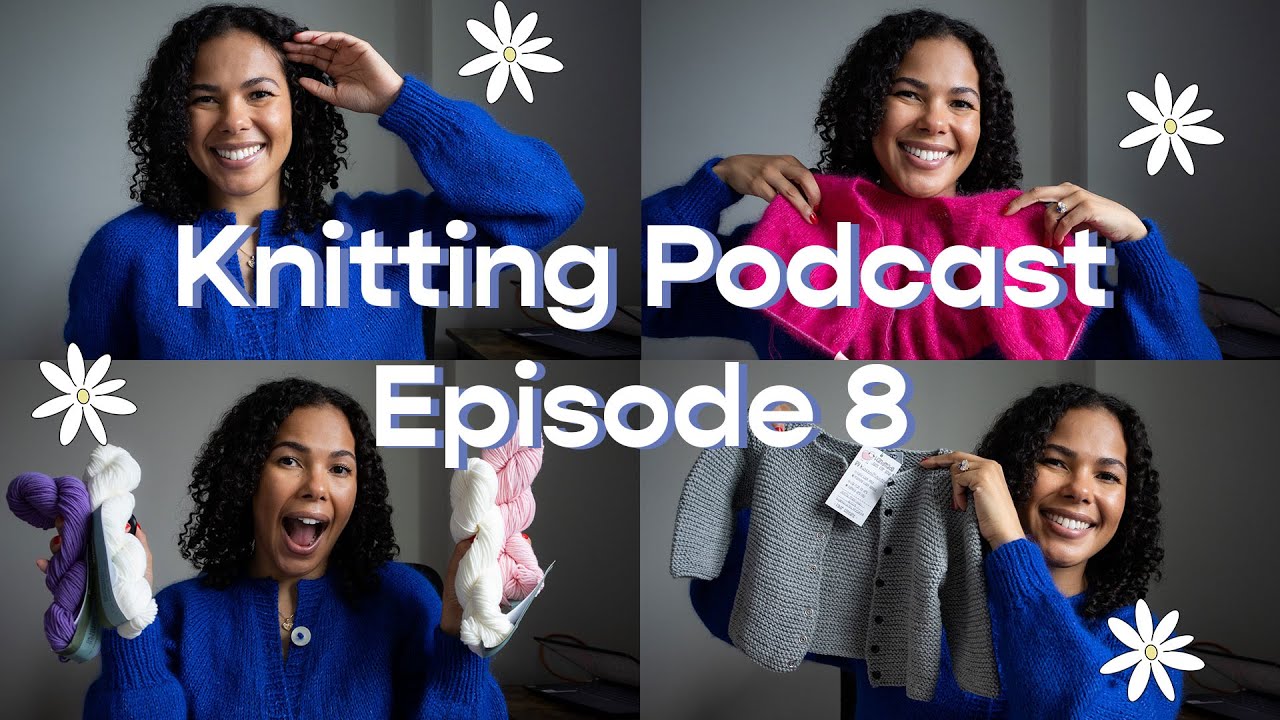 Knitting Podcast Ep 8 | Baby Knits, Finished Novice Cardigan, Gauge Swatching and Another Yarn Haul