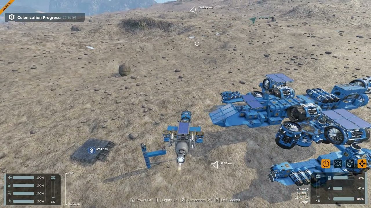 Spaceengineers2 (vid 19) Launching a rocket (AI) for testing