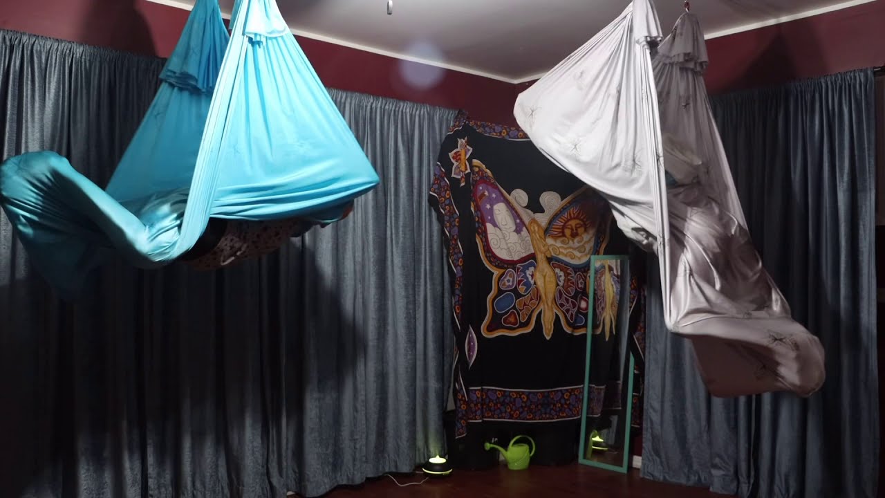 Aerial Yoga Open Hammock Tricks