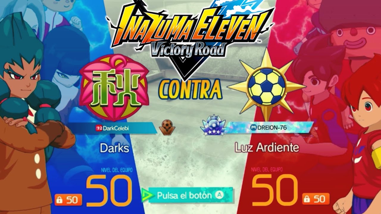 PARTIDAZO EN INAZUMA ELEVEN VICTORY ROAD DE NINTENDO SWITCH 2 CONTRA DREION🎮 | DarkCelebi10
