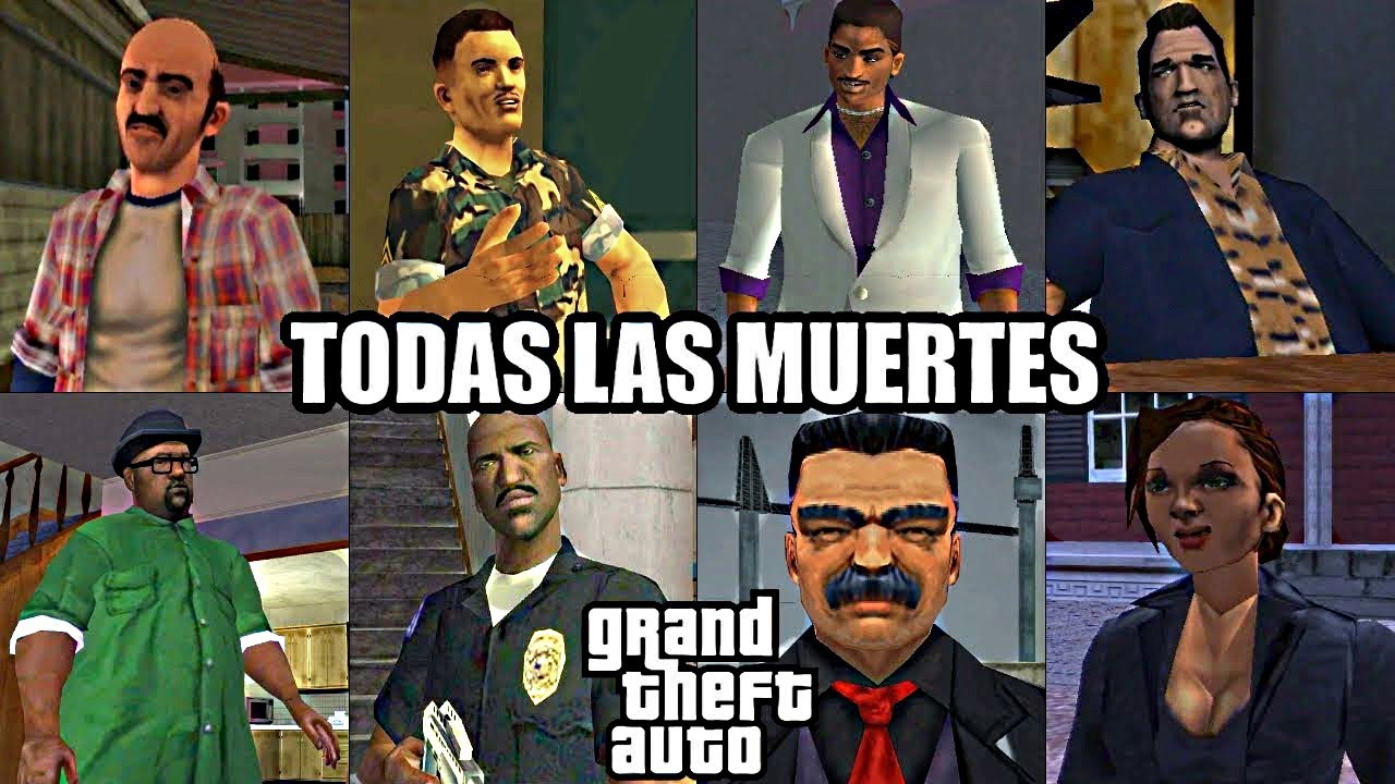 TODAS LAS MUERTES DE LA SAGA GTA (III, VC, SA, LCS, VCS)