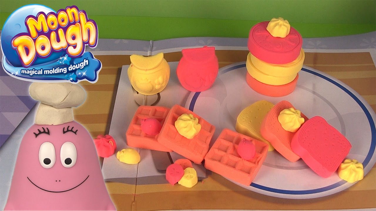 Moon Dough Breakfast Pâte à modeler Petit-Déjeuner avec Chef Barbapapa