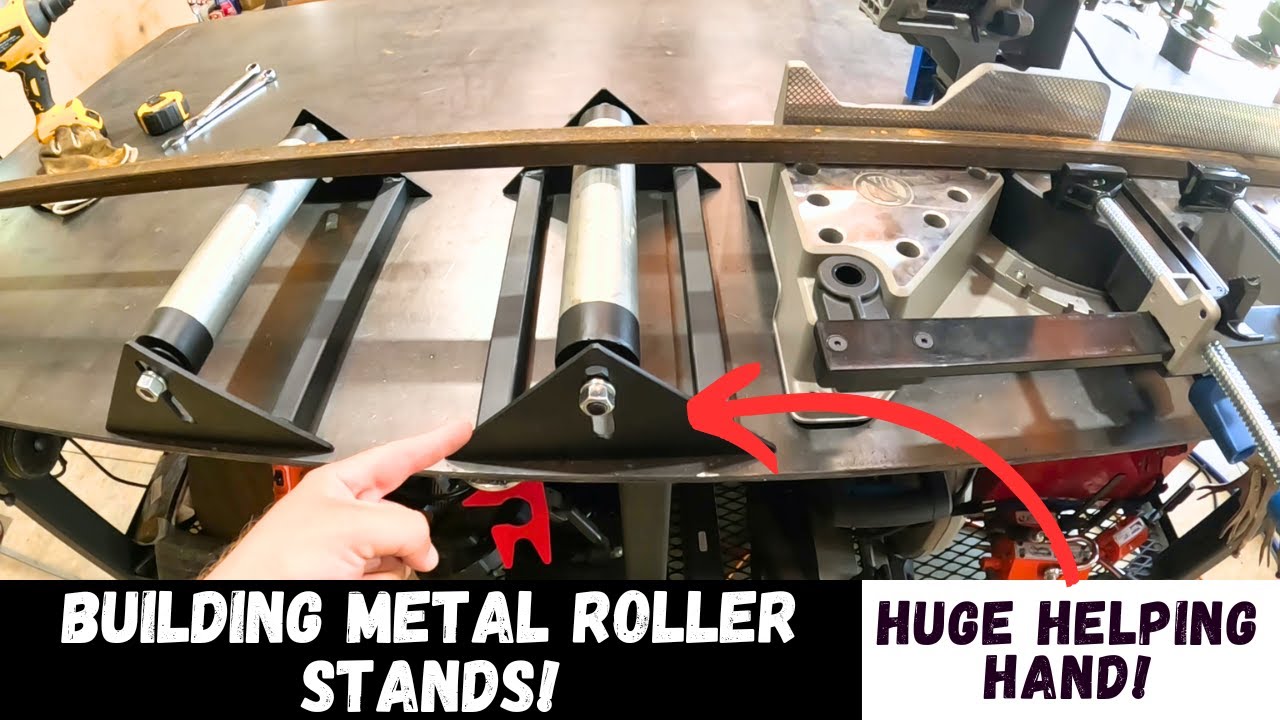 Building Metal Roller Work Stands! A Huge Help!