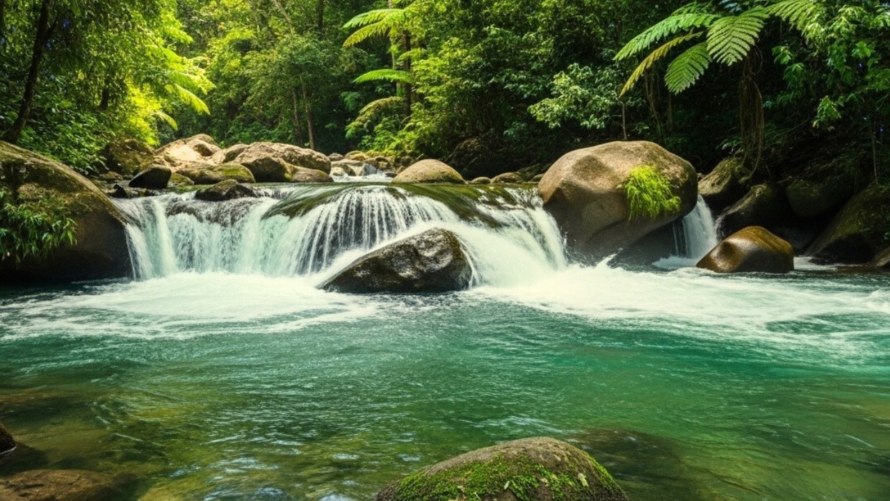 Relaxing River and Birds Chirping | Natural White Noise for Study and Work
