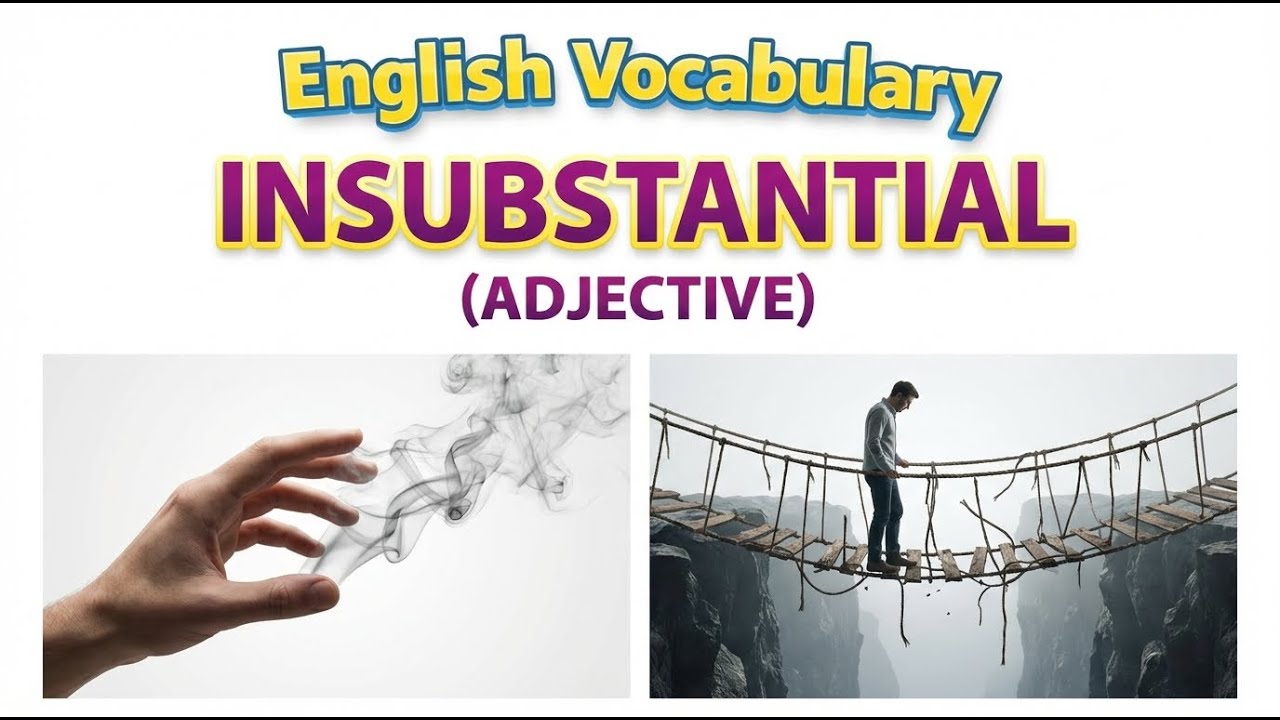 1431) Insubstantial ... word meaning, synonym, antonym .... English vocabulary for SSC, CGL, CAT