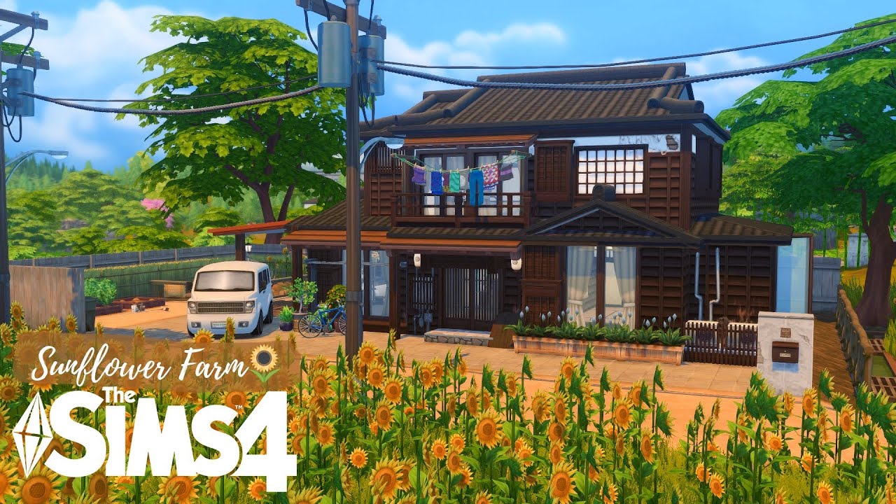 Mt.Komorebi Sunflower Farm🌻 Grandparents Raising Grandson | NO CC | THE SIMS 4 | Stop Motion Build