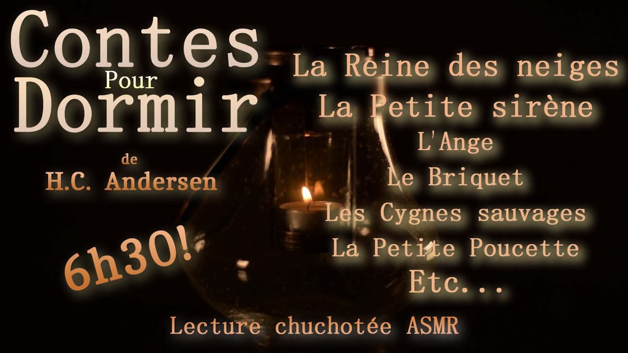 ASMR, lecture chuchotée, Contes pour dormir, les contes d'Andersen,