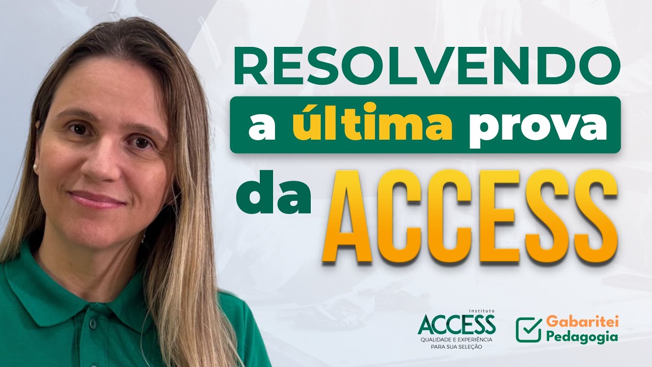 ✅ Resolvendo a &uacute;ltima&nbsp;prova&nbsp;da&nbsp;Access