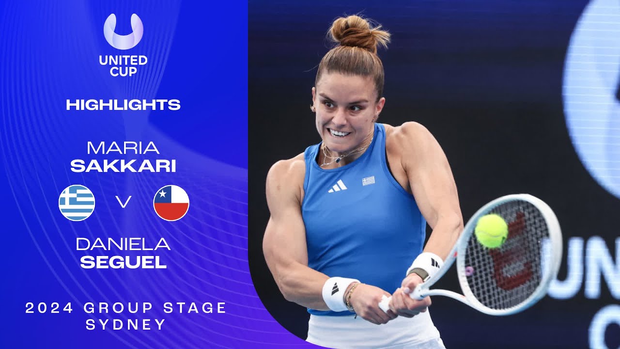 Maria Sakkari v Daniela Seguel Highlights | United Cup 2024 Group B
