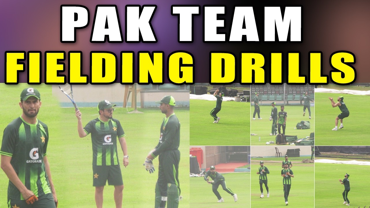 Pak team catch practice in Dhaka before Odi series against Bangladesh