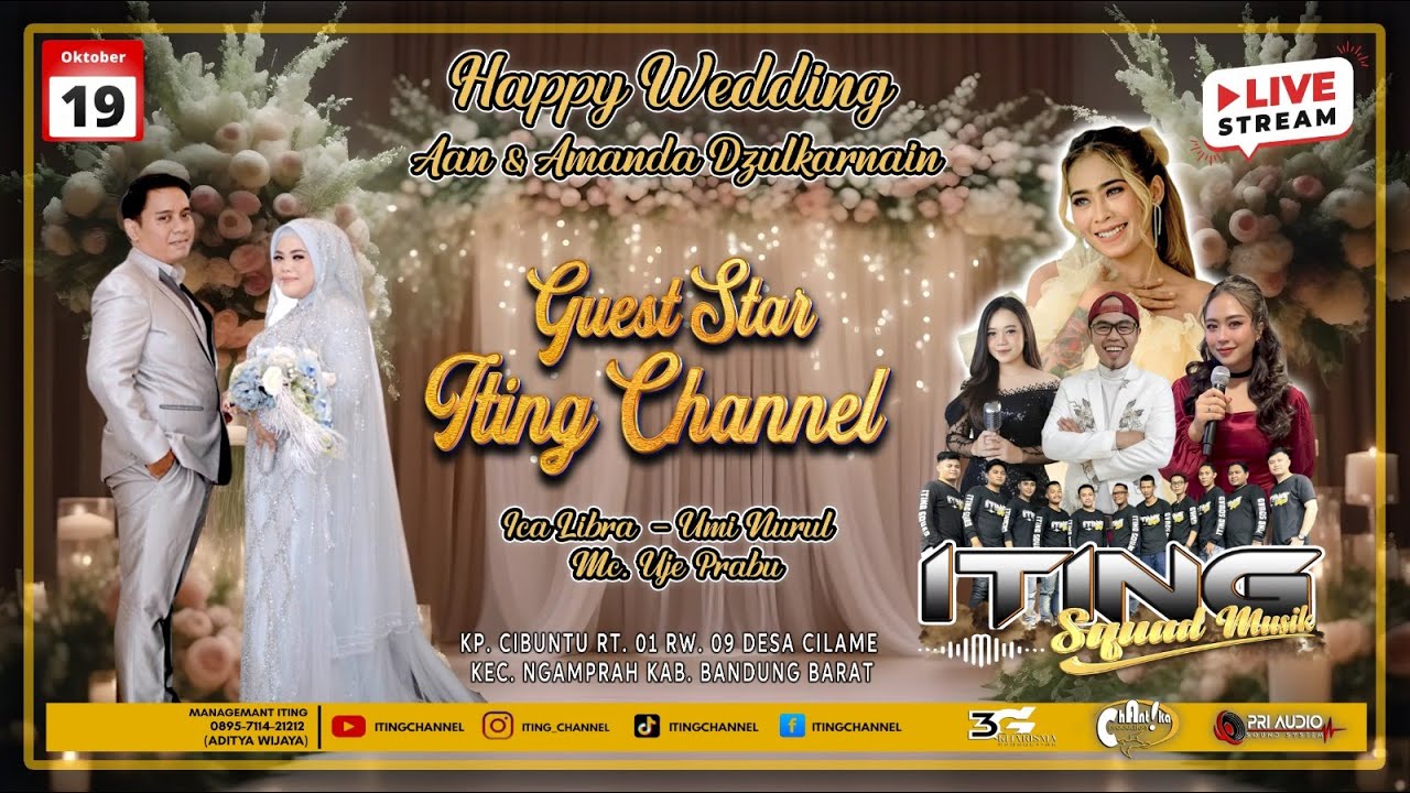 🔴 LIVE ITING SQUAD MUSIK || PERNIKAHAN AAN & AMANDA || DS.CILAME - BANDUNG BARAT || MINGGU, 19/10/25