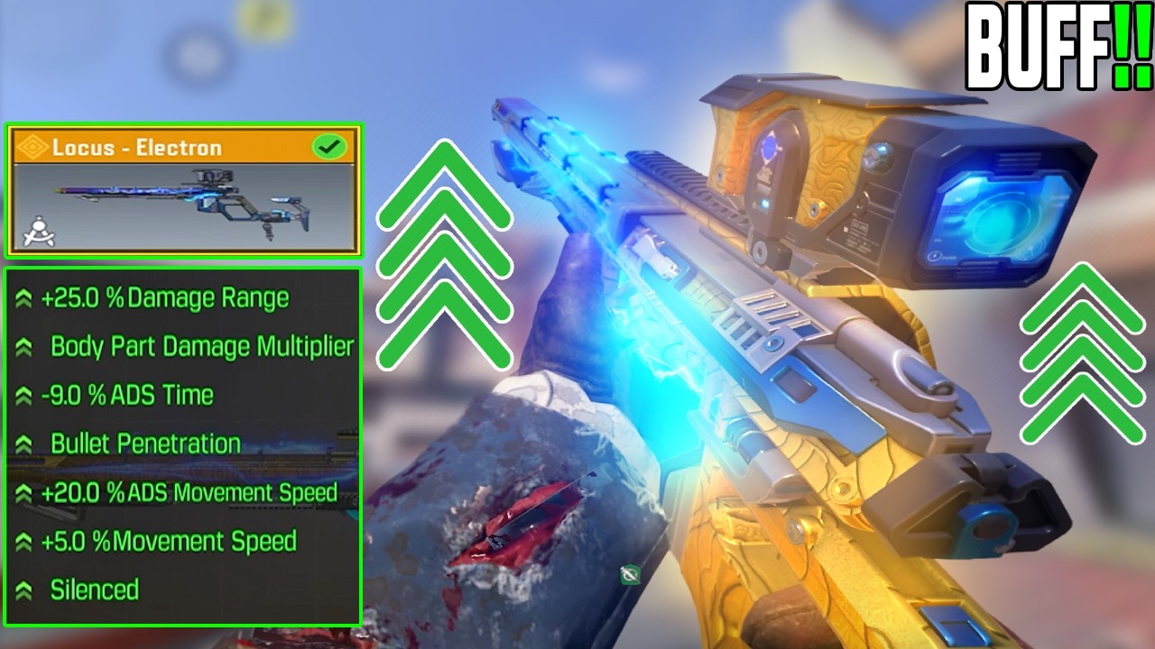Buff 1 Shot Locus Gunsmith is Back!! Locus Loadout Might Takover Cod Mobile season 8.