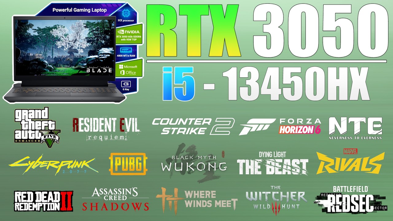 DELL G15 RTX 3050 6GB + i5-13450HX in 2026 &ndash; Worth Buying? (16 Games Tested)