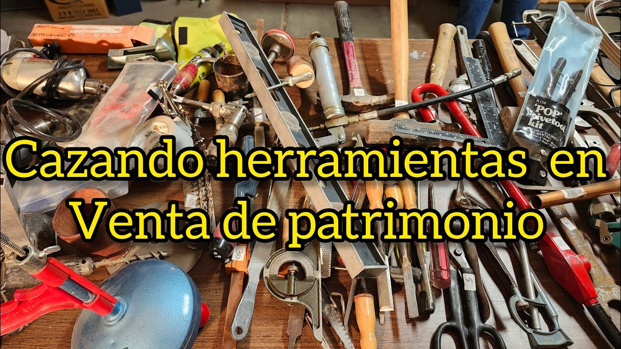 Muchas herramientas en venta de patrimonio 