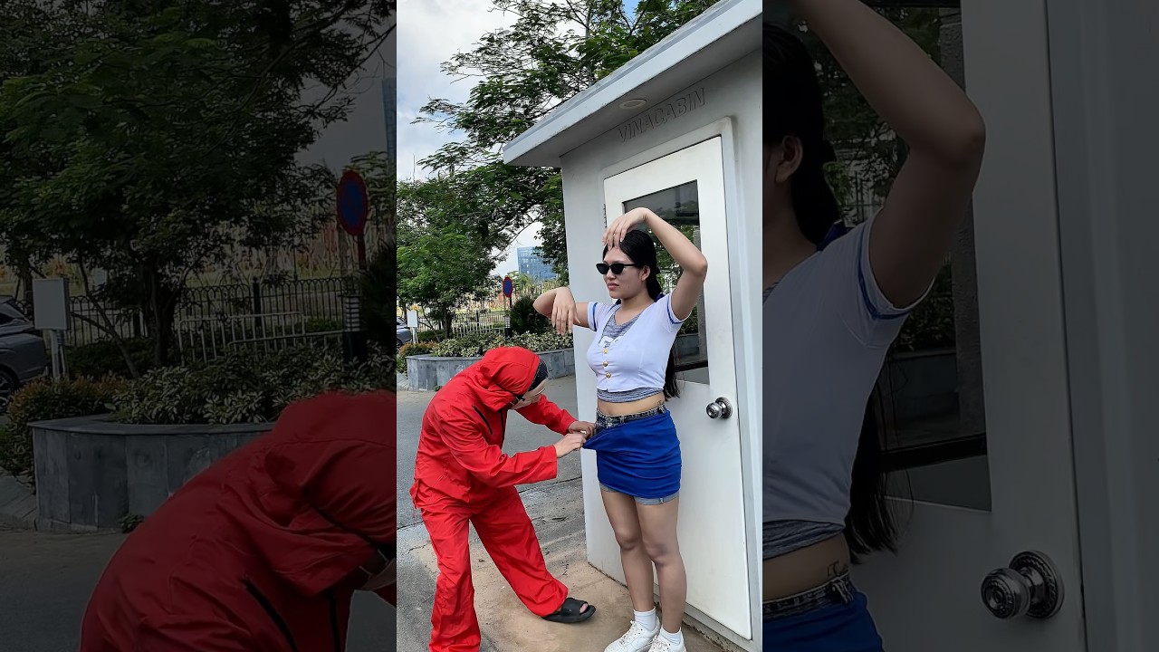 Money Heist vs Police 16 #moneyheist #parkour #police #escape  #shorts #funchallenge00