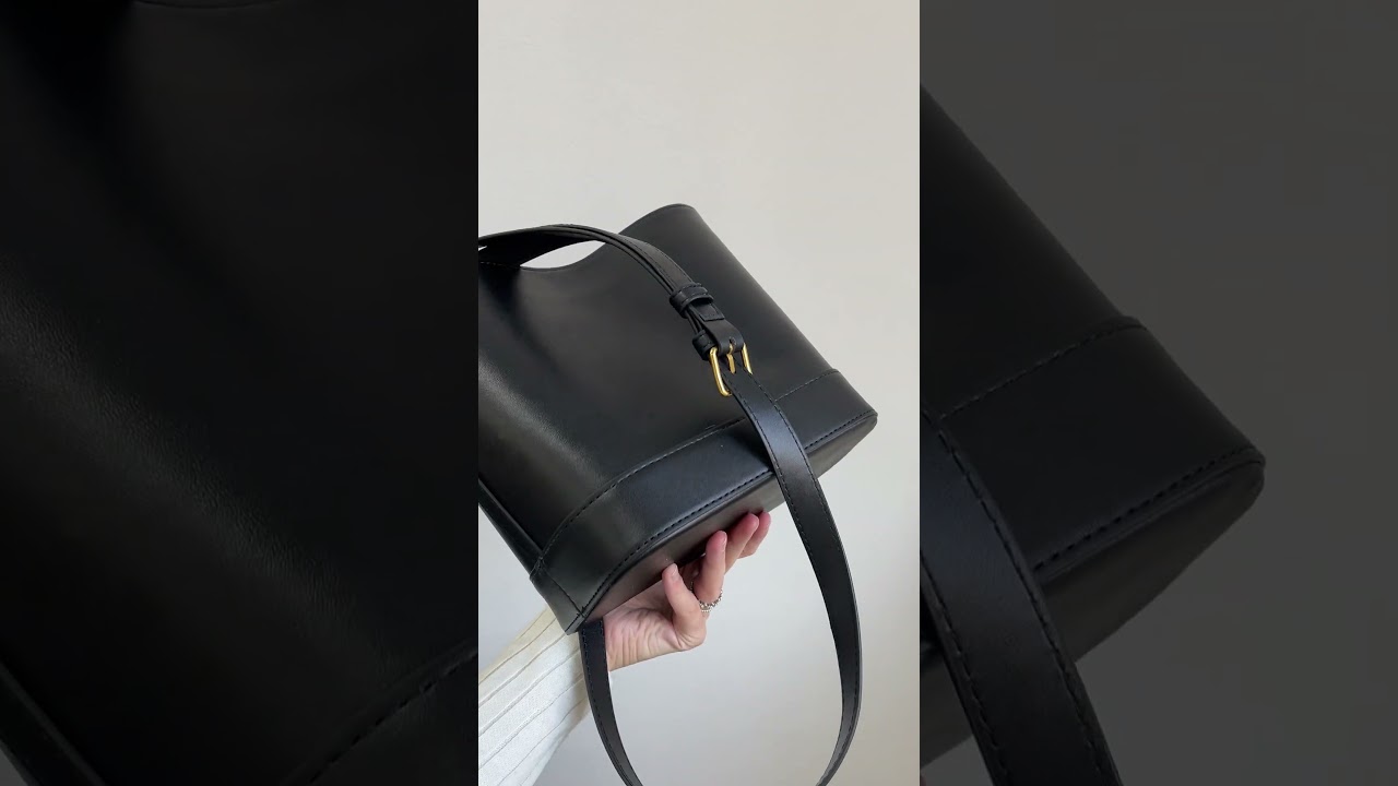 Сумка Celine Small Bucket Cuir Triomphe In Smooth Calfskin Tan Black ⏩️