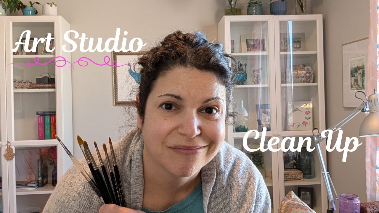 Art studio declutter and organizing