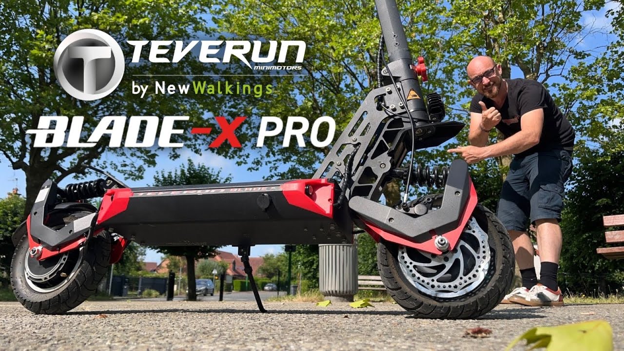 Teverun blade x pro ! trottinette électrique puissante au look original et efficace ;)