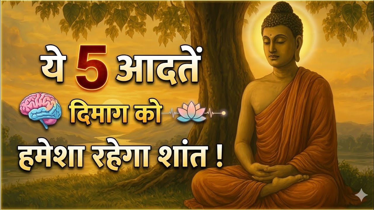 हर कोई अपनाएं ये 5 आदतें, दिमाग हमेशा रहेगा शांत  Buddhist Story to Control Your Mind | Mind Control