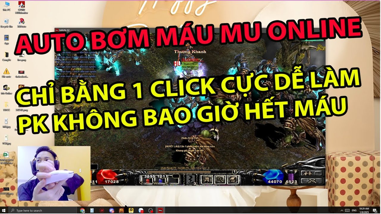 AUTO BƠM MÁU MUONLINE | Hướng Dẫn Cài Đặt Bơm Máu Tự Động Bằng Chuột Logitech  | CongTuHL