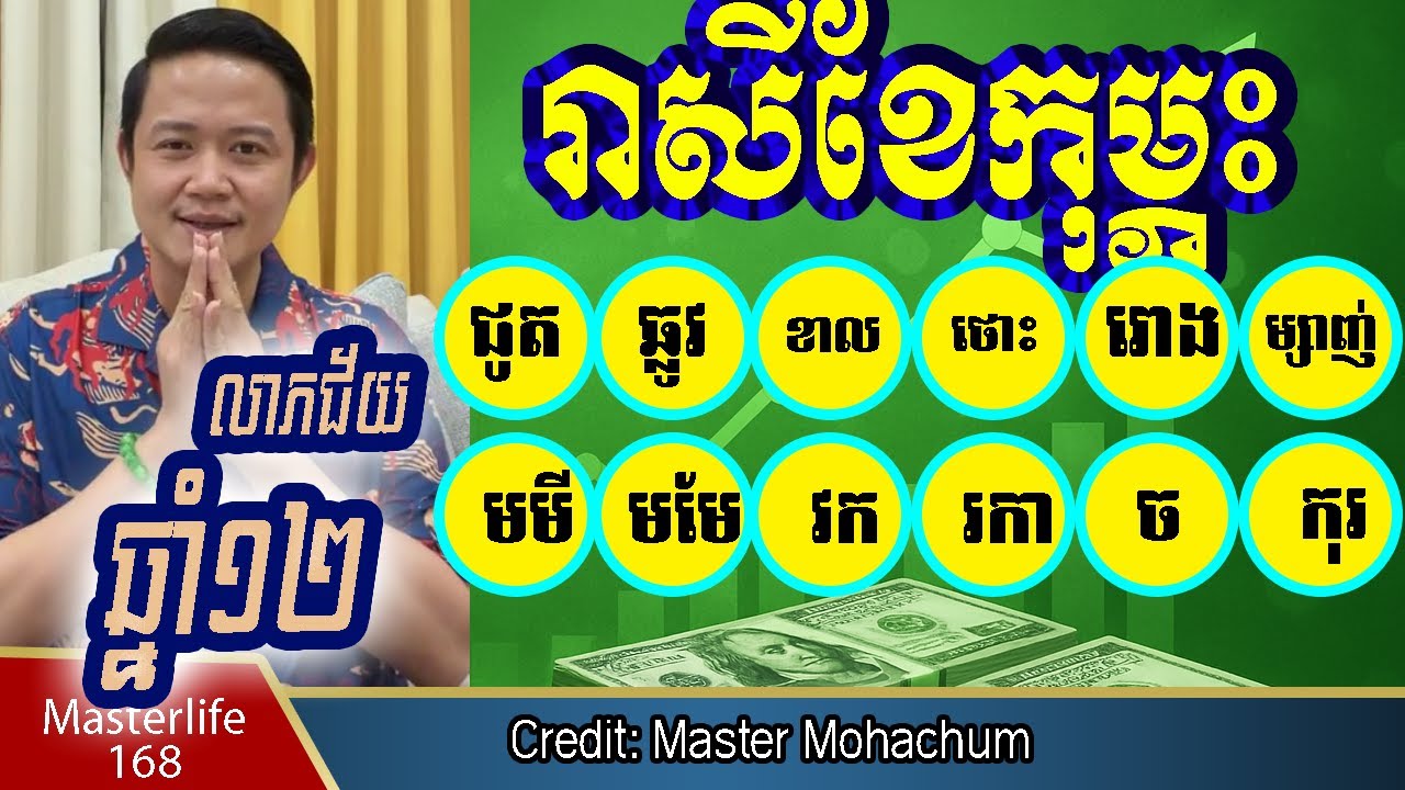 ❤️ទាយឆុតរាសីខែកុម្ភះ❤️ រាសីឆ្នាំទាំង១២ ជូត ដល់ កុរ​ ទាយលម្អិតដោយលោកឳមហាជុំ