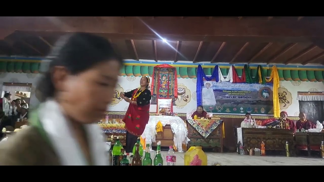 Dance at Meme Tenpa's 80th Birthday #lomanthang #dance #birthday #fyp #likeandsubscribe