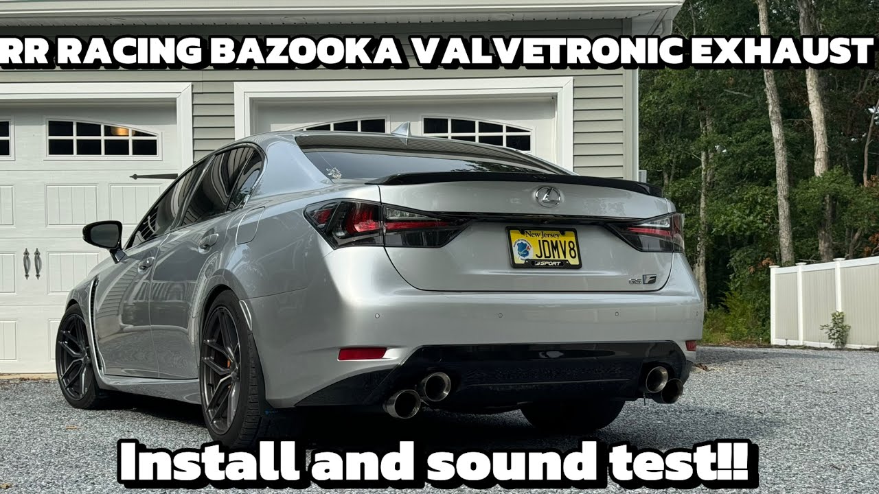 RR Racing Bazooka Valvetronic exhaust install and sound test!!