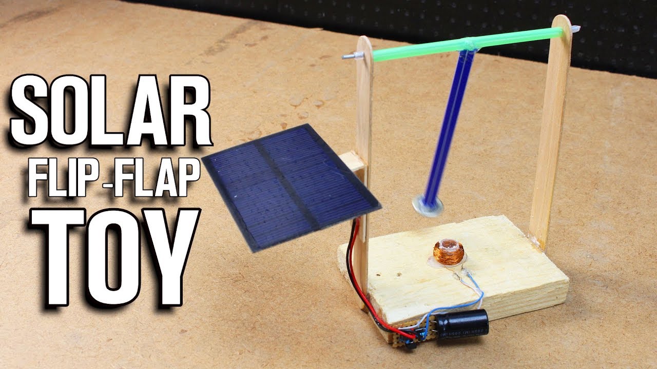 How To Make Solar Flip Flap Toy - Electromagnetic Pendulum