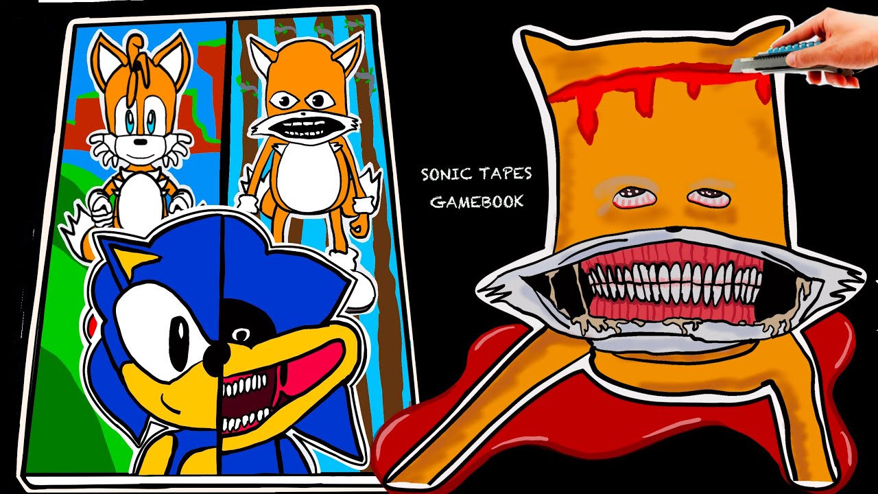 Making The Sonic Tapes📼SHIN SONIC Game Book➕TAILS Sonic Squishy 🫥 DIY 소닉 테이프
