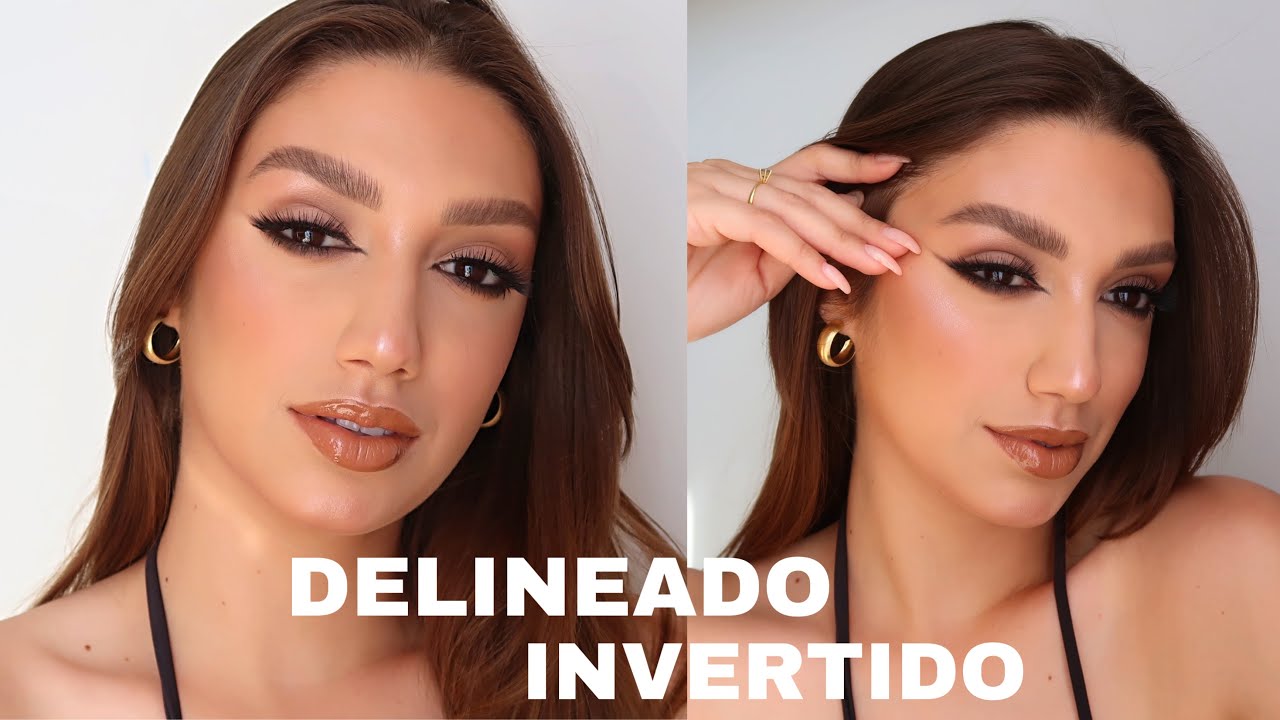 COMO FAZER DELINEADO INVERTIDO ESFUMADO * PARA DEIXAR O OLHAR BEM MARCANTE* *SUPER FÁCIL*