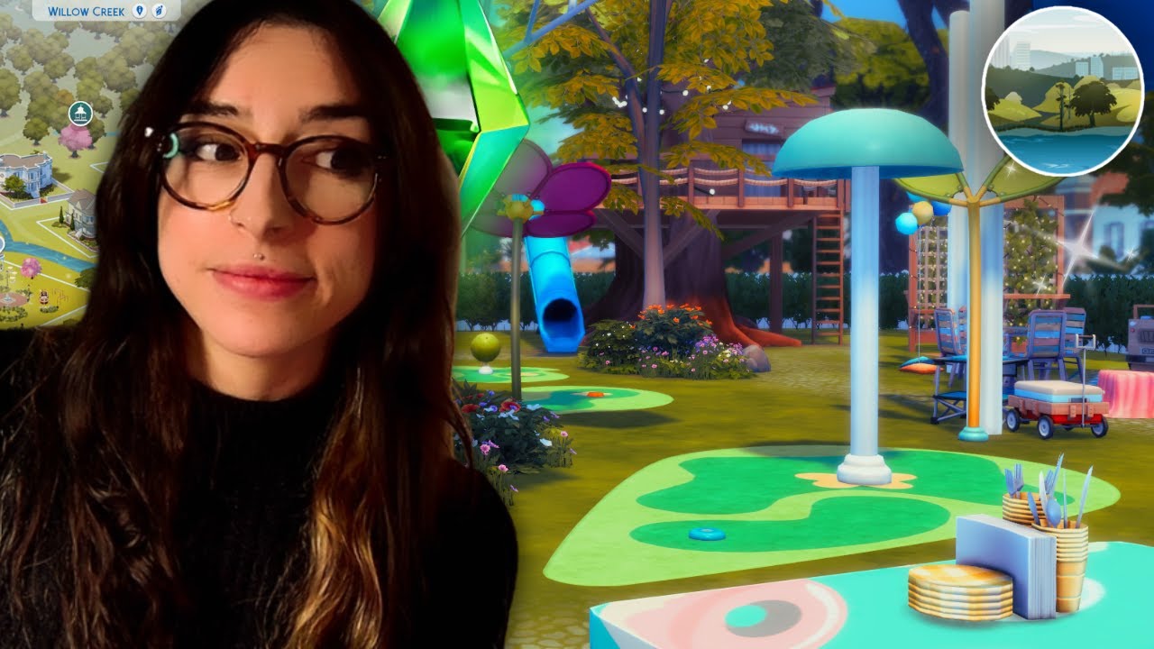 Un parc avec pleins d'activités pour vos Sims à Willow Creek ! 🌳 | Les Sims 4
