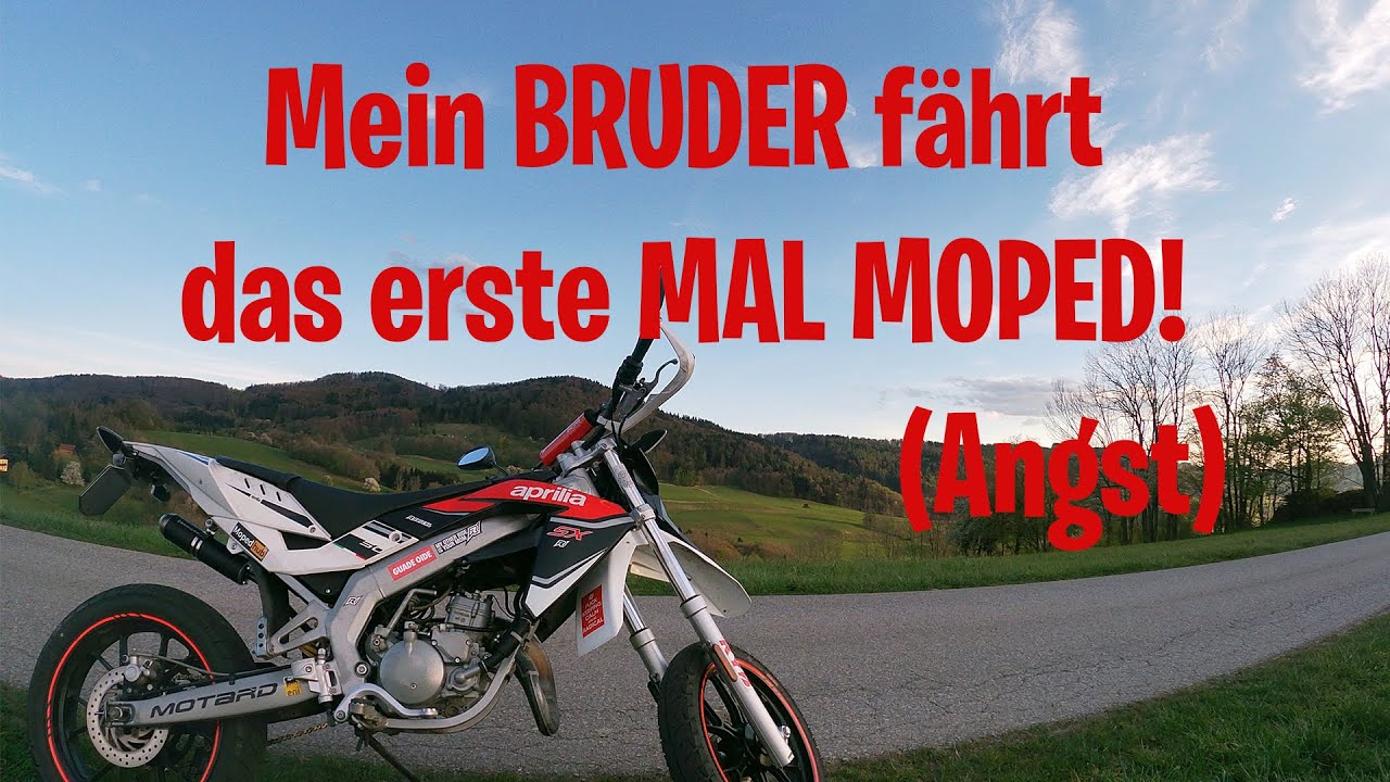 Mein BRUDER fährt das ERSTE mal MOPED! 😂😂
