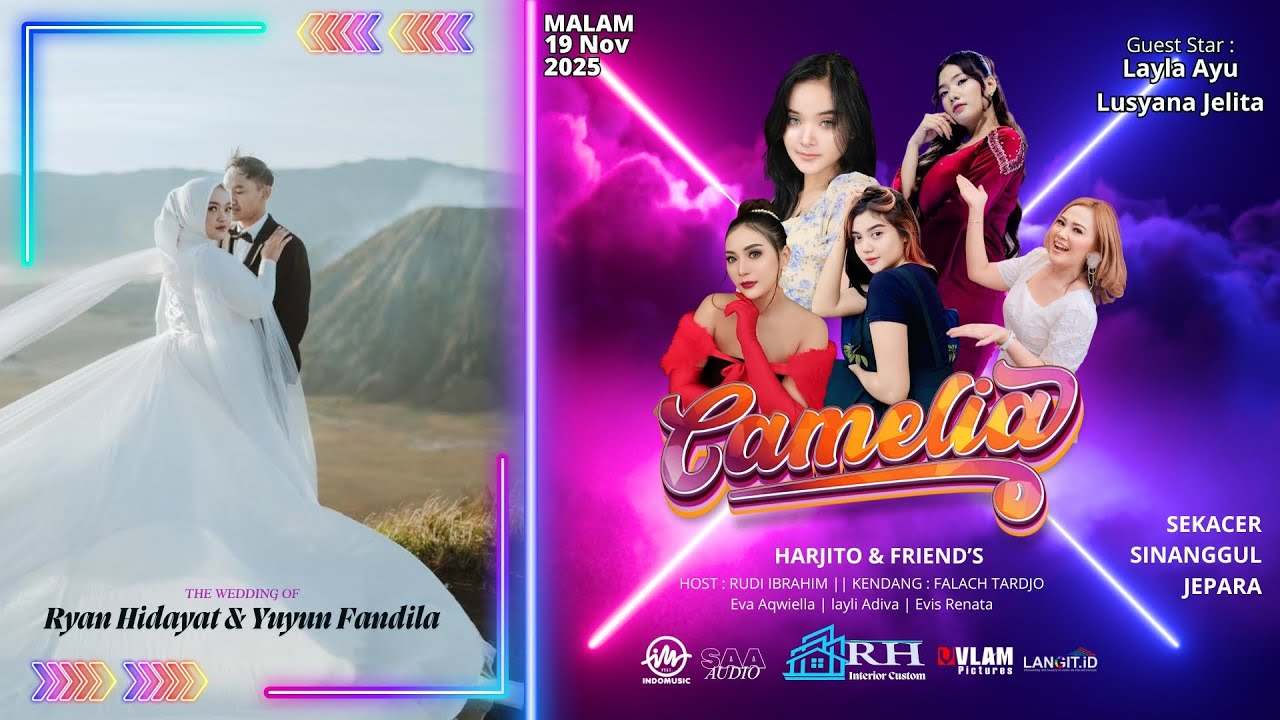 🔴LIVE CAMELIA MUSIC - WEDDING RIYAN HIDAYAT & YUYUN FANDILA - SEKACER - SAA AUDIO - LANGIT.ID