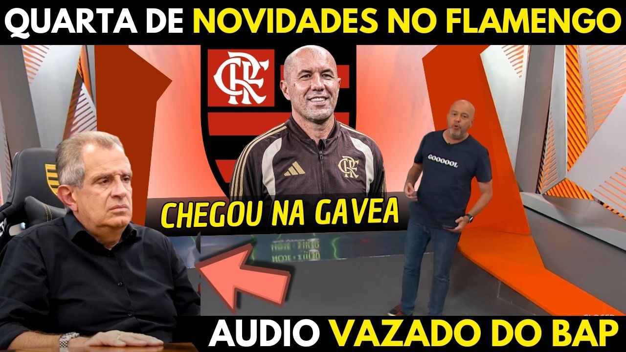 AGORA! LEO JARDIM CHEGA NA GAVEA PRA ASSINAR COM O FLAMENGO! AUDIO VAZADO DO BAP!