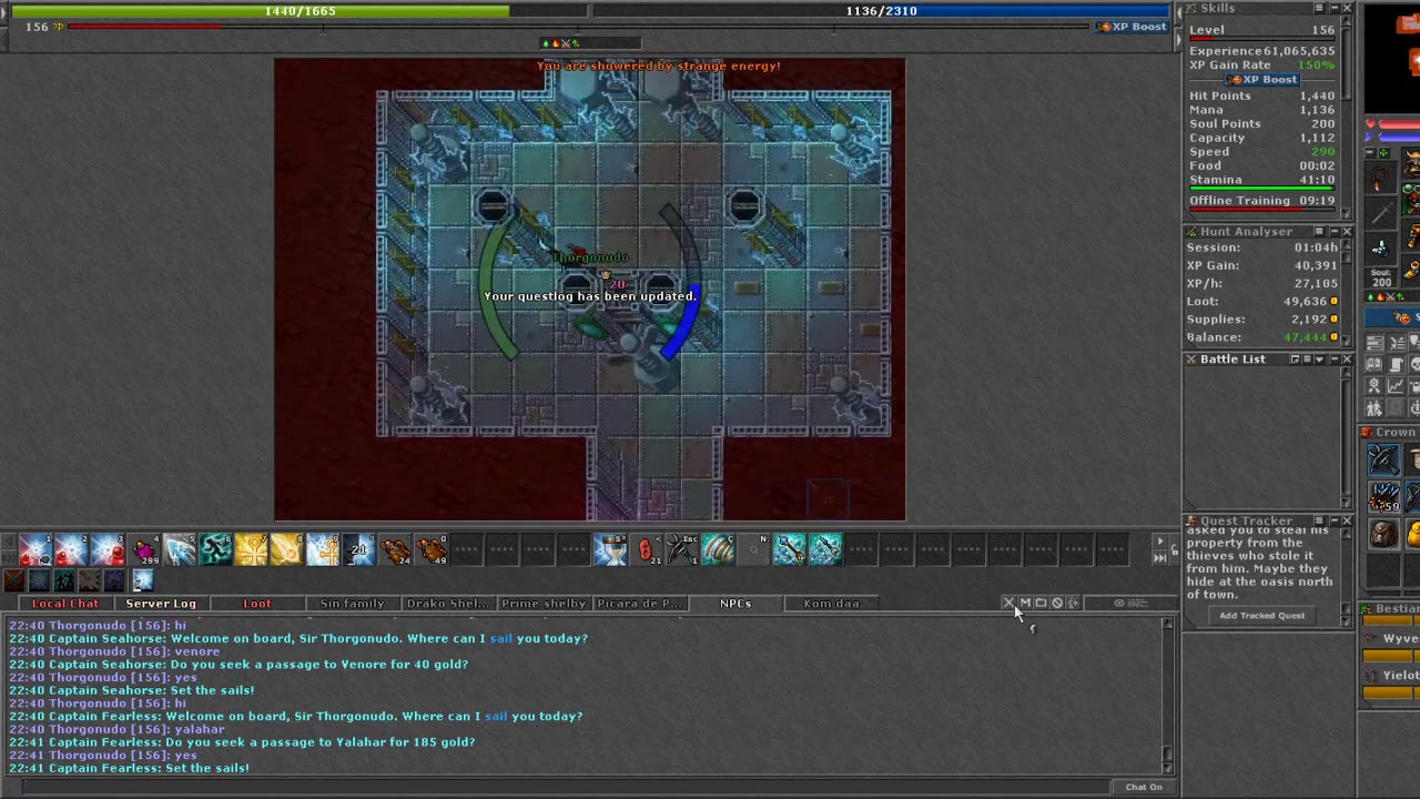 Tibia - Shadows of Yalahar Quest: MIssion 11 - Dándome una duchita