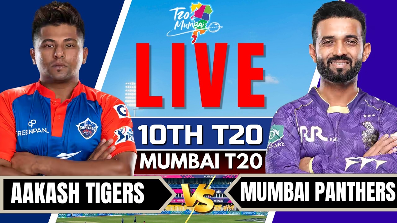 Mumbai T20 Live - Aakash Tigers MWS vs North Mumbai Panthers | Mumbai T20 League Live