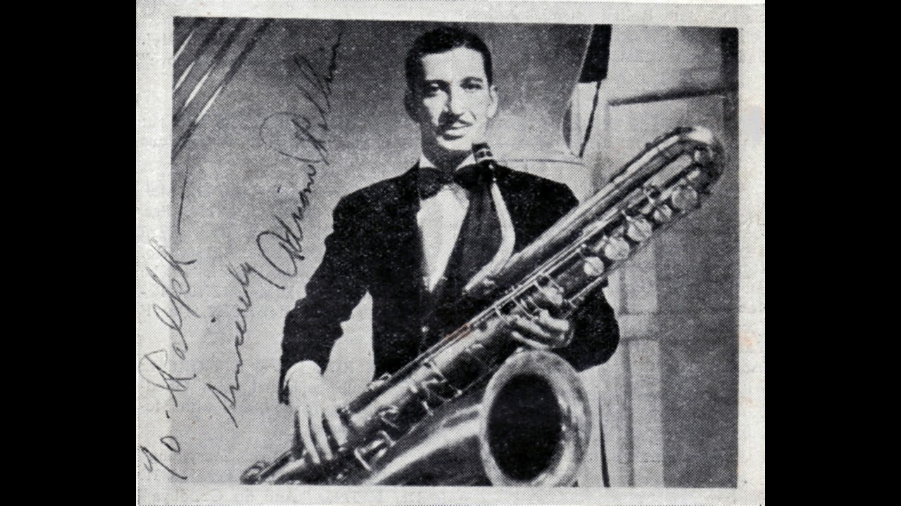 Adrian Rollini on vibes and bass sax - Rare broadcast