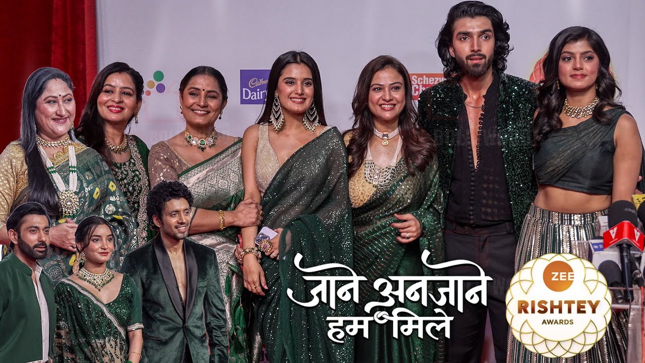 Jaane Anjane Hum Mile Full Cast Ayushi Khurana, Bharat Alhawat, Jayati Bhatia at Zee Rishtey Awards