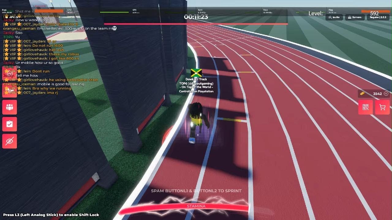 My 1600m Run In Roblox #trackandfieldinfinite