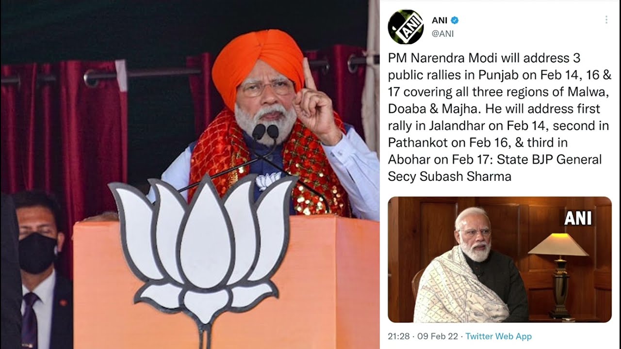 Narendra Modi roared in Pathankot, Vote for NDA for the Punjab's security