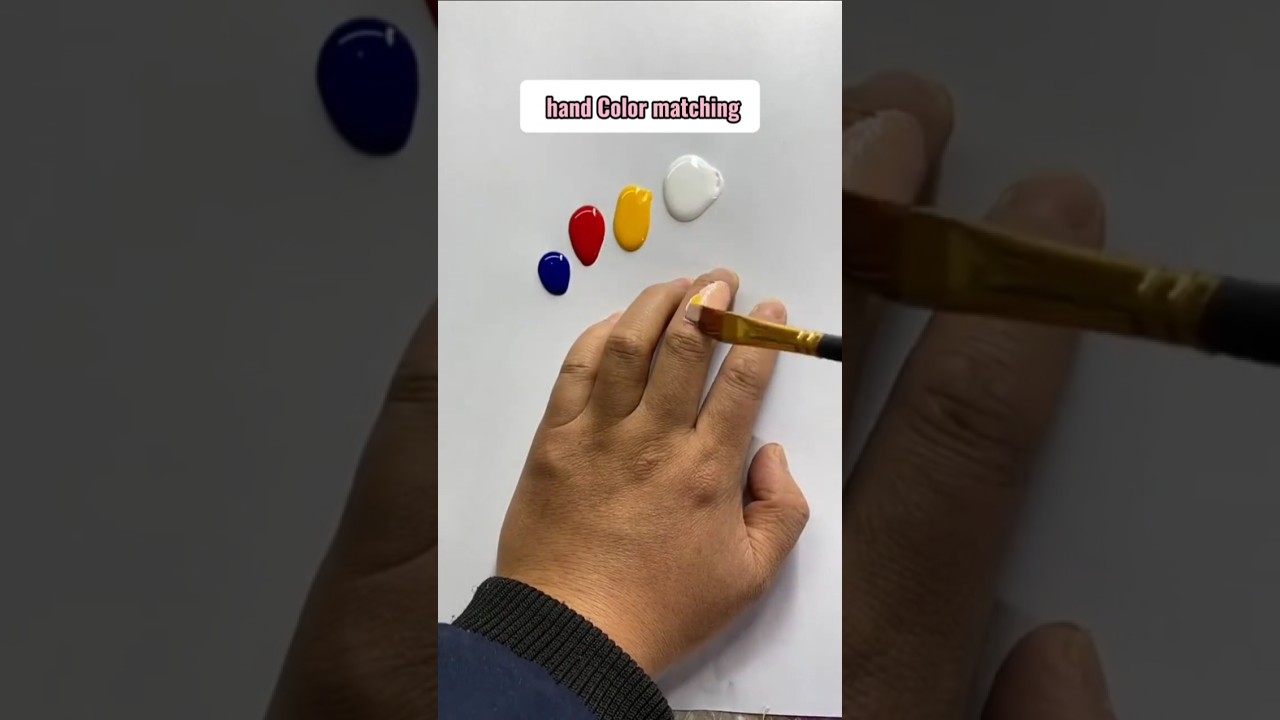 How to Match This Hand Skin Color Perfectly!#painting #shorts #colormixing