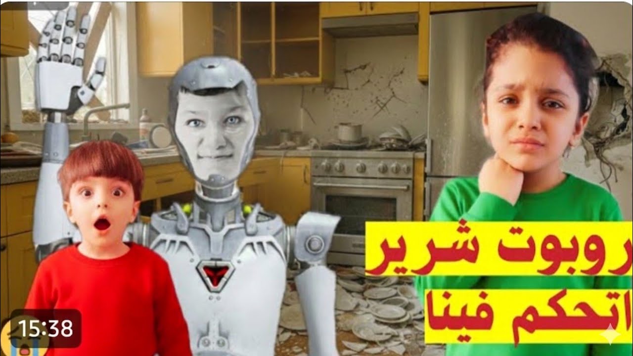 دخل روبوت لعنا ع بيت😱طلب أشياء غريبة وتحكم فينا 😭خربلنا البيت