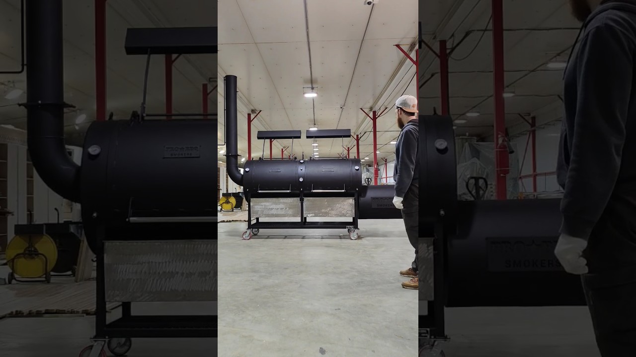 Rolling smoker #offsetsmoker #bbqporn #bbqlovers