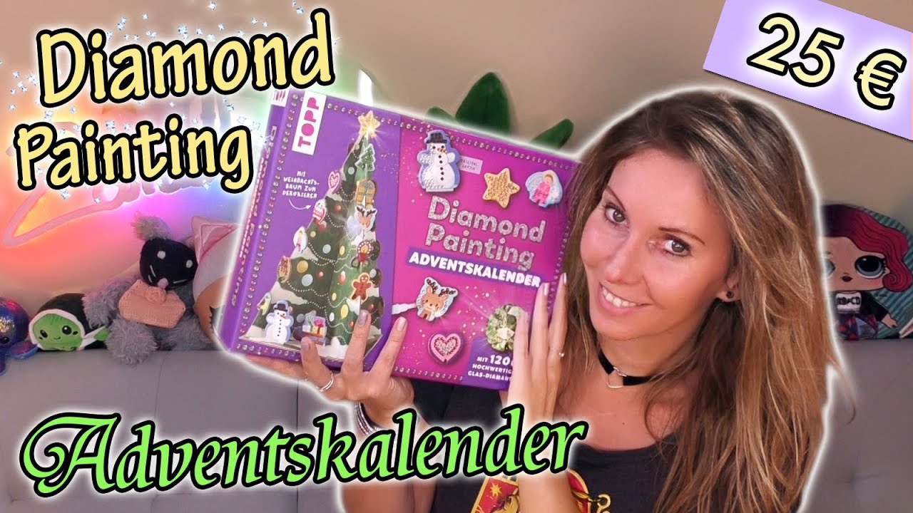 Glitzer-Paradies! ✨ Mein erstes Mal 3D Diamond Painting 💎 Unboxing des knuffigen Adventskalenders