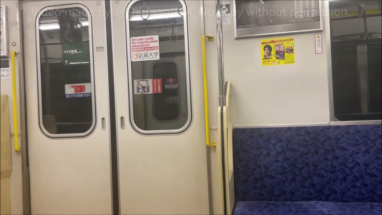 【省エネの音を真上から】響く電機子チョッパ制御 東武鉄道9000型 辰巳&rarr;新木場 走行シーン