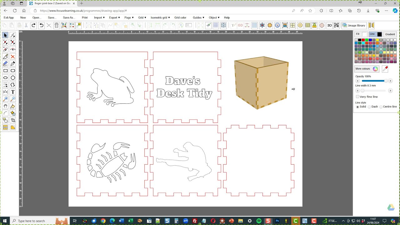 Finger Joint Designer Tool Project Using Focus 2D Designer