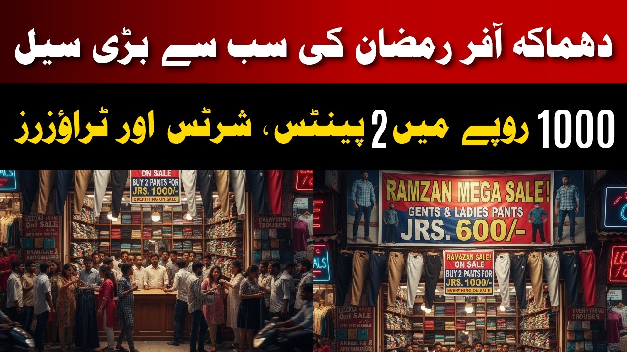 Everything on Sale! | Gents & Ladies Fashion | Rs. 600 Only | 2 Pents for Only Rs. 1000 | Visit Now