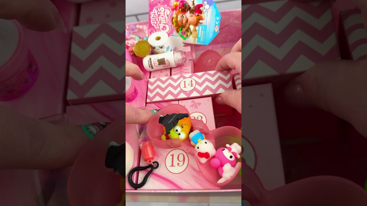 New Year's 2025 PINK Mystery Lucky Box Opening Satisfying Video ASMR! Fidgets, Miniatures & Lip Balm